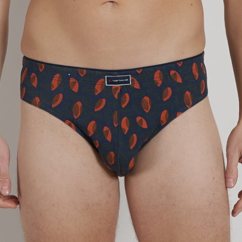 Tom Tailor Autumn grijs/oranje heren slip