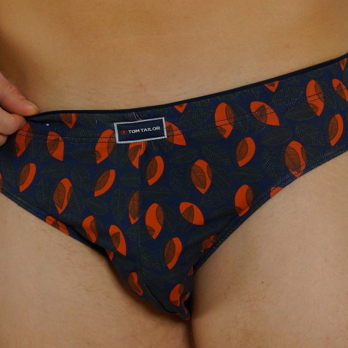 Tom Tailor Autumn grijs/oranje heren slip
