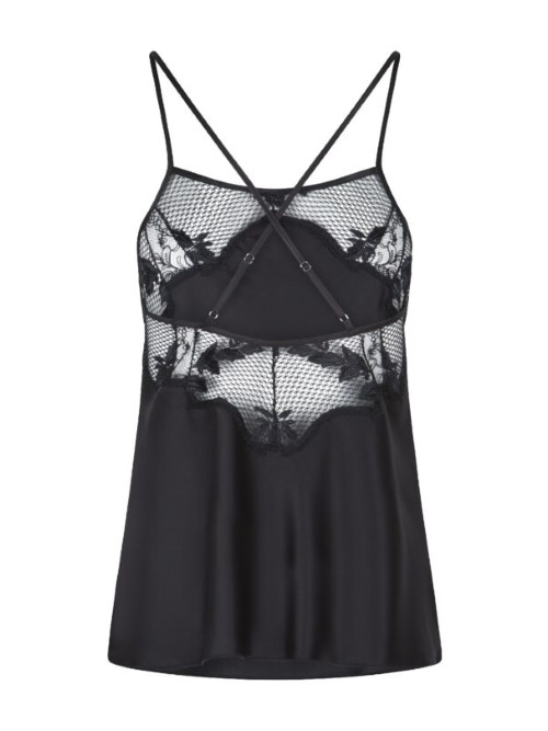 LingaDore Night Eline zwart slaapshirt