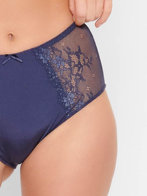 LingaDore Daily Maxi Slip marine blauw high brief