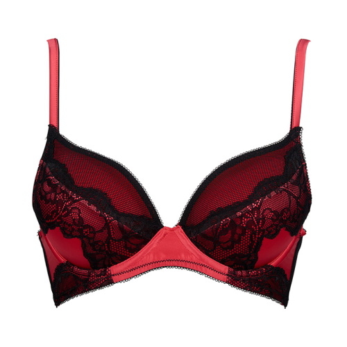 After Eden Norree rood/zwart push up bh