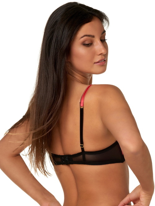 After Eden Norree rood/zwart push up bh