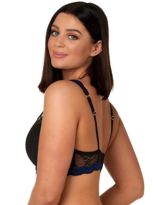 After Eden D-Cup & Up Noa zwart/blauw voorgevormde bh