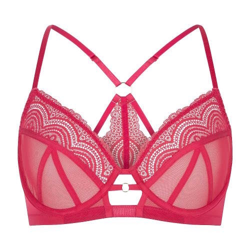 LingaDore Super Sexy rood niet voorgevormde bh