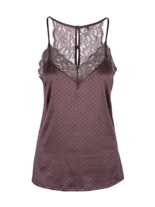 LingaDore Night Brown Dots bruin slaapshirt