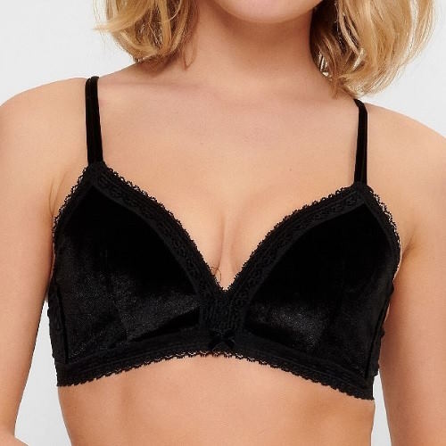 LingaDore Velvet zwart voorgevormde bh