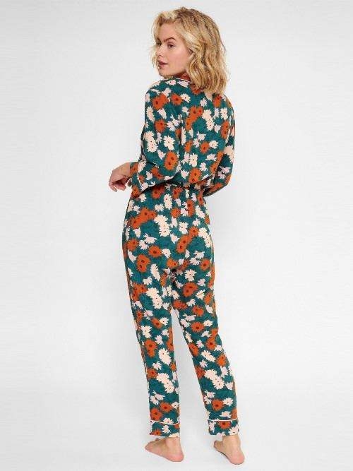 LingaDore Night Retro groen/print jumpsuit