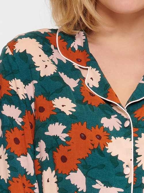 LingaDore Night Retro groen/print jumpsuit