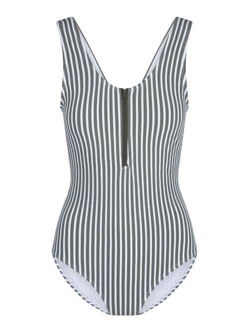 LingaDore Beach Summer Stripes grijs/wit badpak