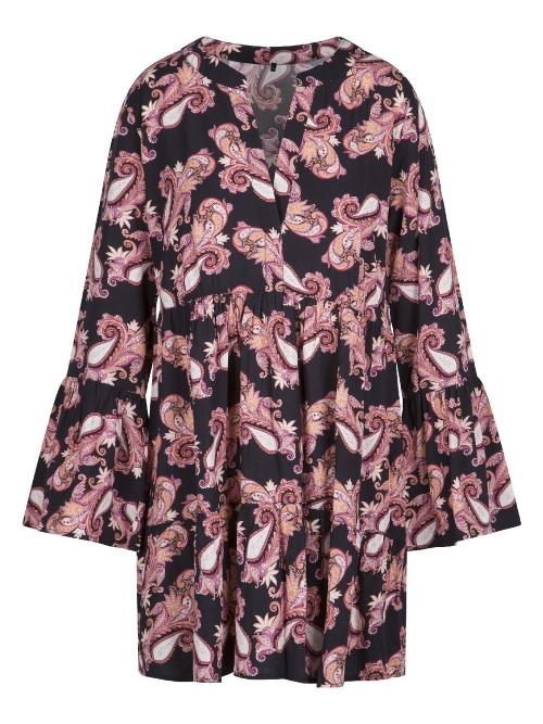LingaDore Beach Paisley Love zwart/print tuniek