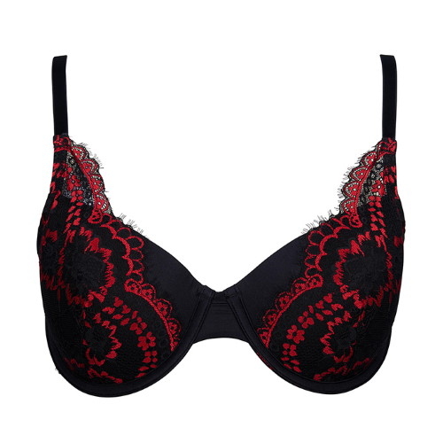 After Eden D-Cup & Up Naomi zwart/rood voorgevormde bh