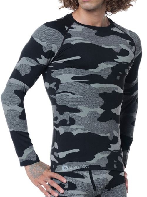 Stark Soul Camouflage grijs/print heren thermo t-shirt