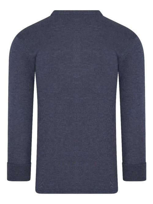 Beeren Ondergoed Basic blauw heren thermo t-shirt
