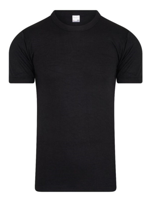 Beeren Ondergoed Basic zwart heren thermo t-shirt