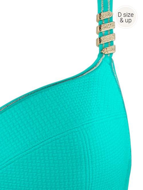 Marlies Dekkers Siren of the Nile turquoise niet voorgevormde bh