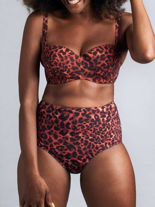 Marlies Dekkers Badmode Panthera rood/zwart bikini broekje
