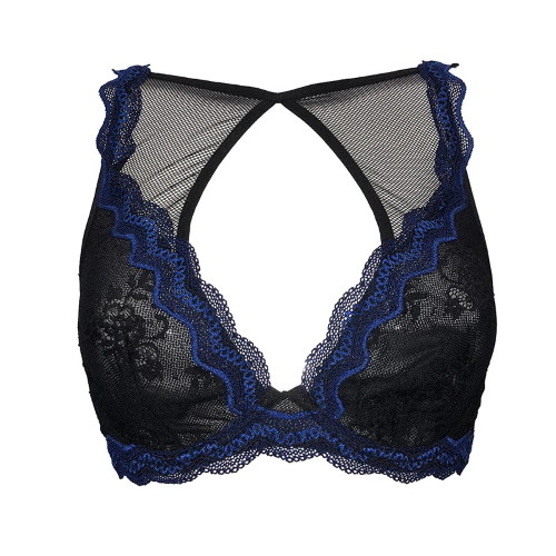 After Eden Noabi zwart/blauw niet voorgevormde bh