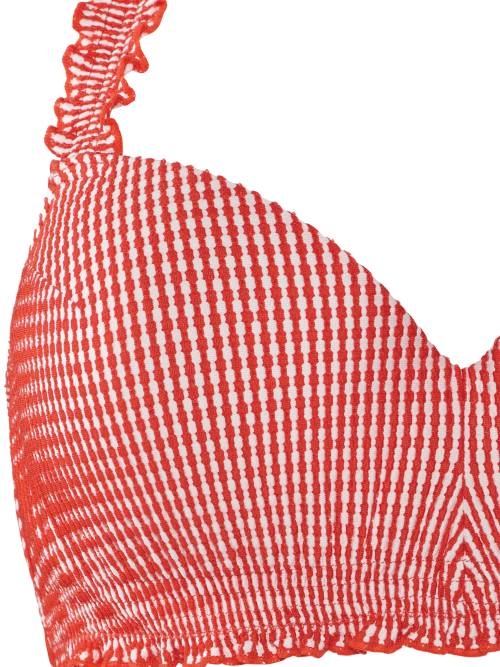 Marlies Dekkers Badmode Côte d'azur  rood/wit voorgevormde bikinitop