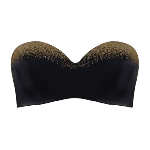 Marlies Dekkers Badmode Isthar zwart/goud voorgevormde bikinitop