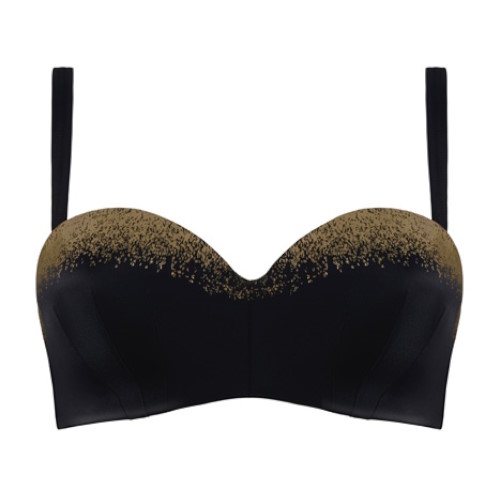 Marlies Dekkers Badmode Isthar zwart/goud voorgevormde bikinitop