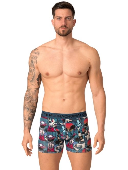Muchachomalo Miami Vatos blauw/print boxershort