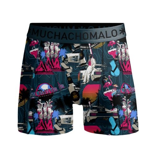 Muchachomalo Miami Vatos blauw/print boxershort
