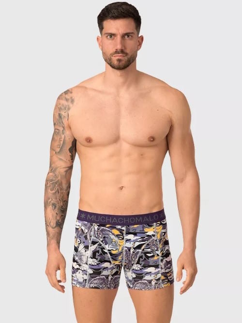 Muchachomalo Prince paars/print boxershort