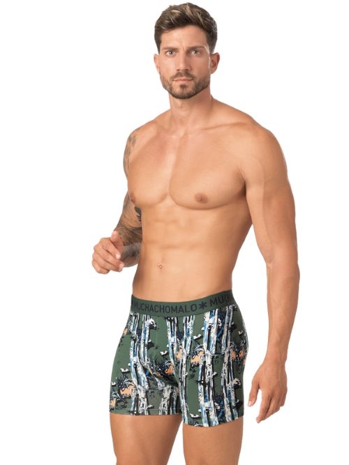 Muchachomalo Chasing Waterfalls groen/print boxershort
