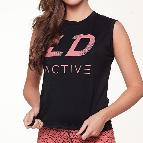 LingaDore ACTIVEWEAR  zwart top / shirt
