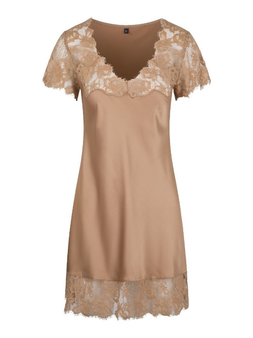 LingaDore Night Daily Satin camel nachthemd