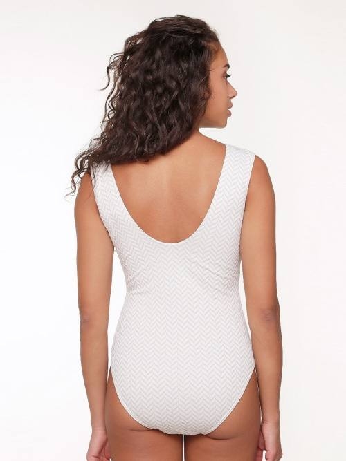 LingaDore Beach Fishbone ivoor/print badpak