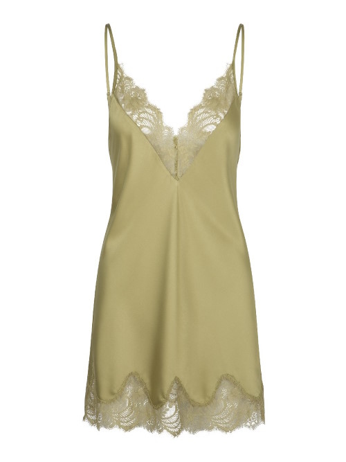 LingaDore Night Olive olijf groen slipdress