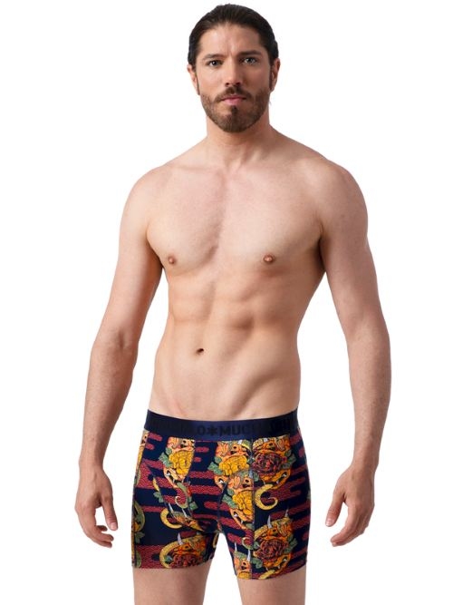 Muchachomalo Leafs blauw/print boxershort