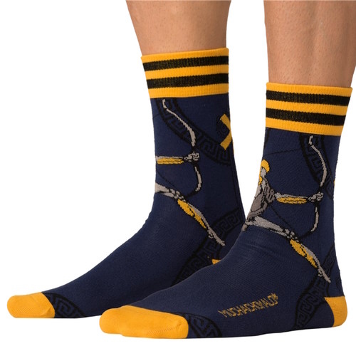 Muchachomalo Hercules marine blauw/print sokken