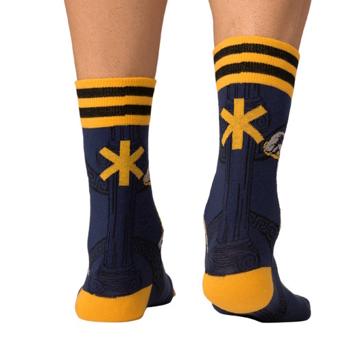 Muchachomalo Hercules marine blauw/print sokken