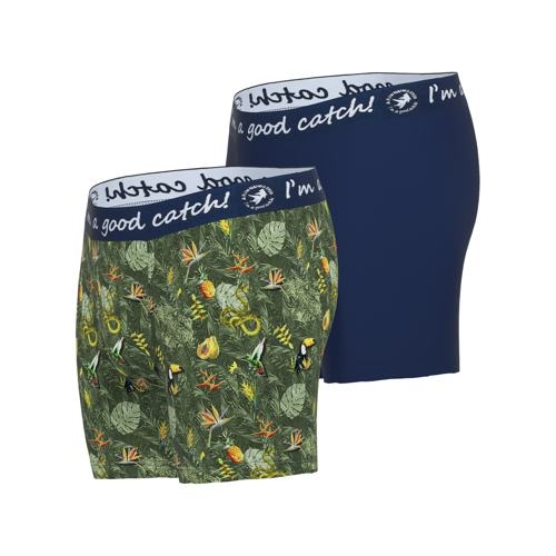 A Fish Named Fred Amazone groen/print boxershort