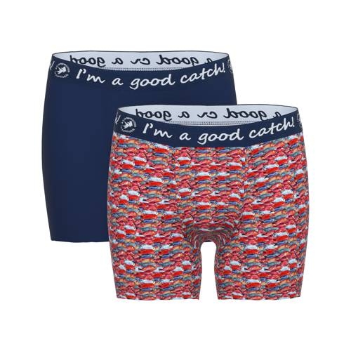 A Fish Named Fred Fish rood/print boxershort