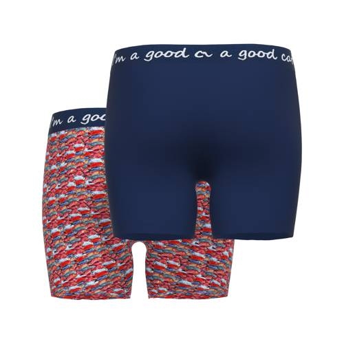 A Fish Named Fred Fish rood/print boxershort