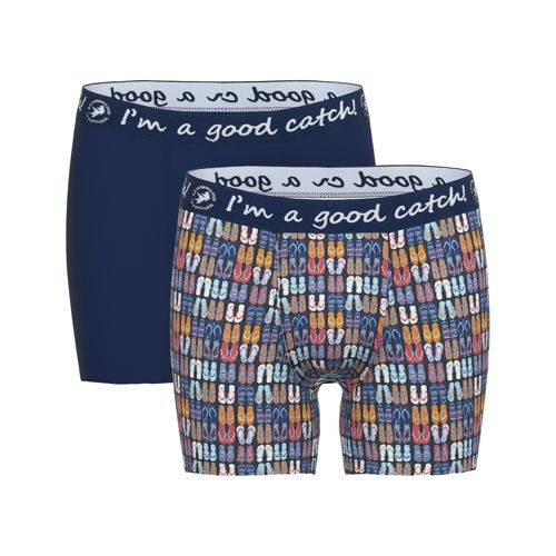 A Fish Named Fred Flip Flops blauw/print boxershort