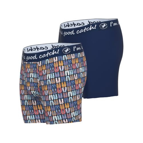 A Fish Named Fred Flip Flops blauw/print boxershort