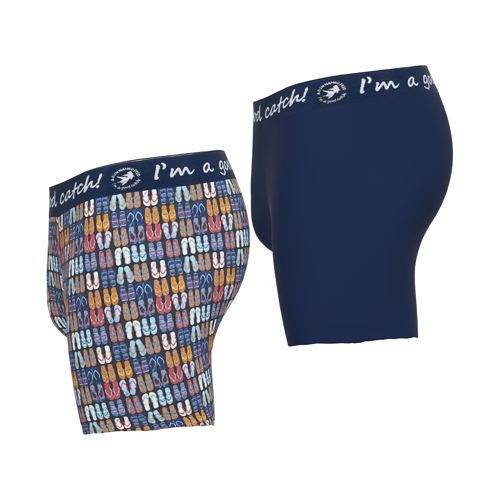 A Fish Named Fred Flip Flops blauw/print boxershort