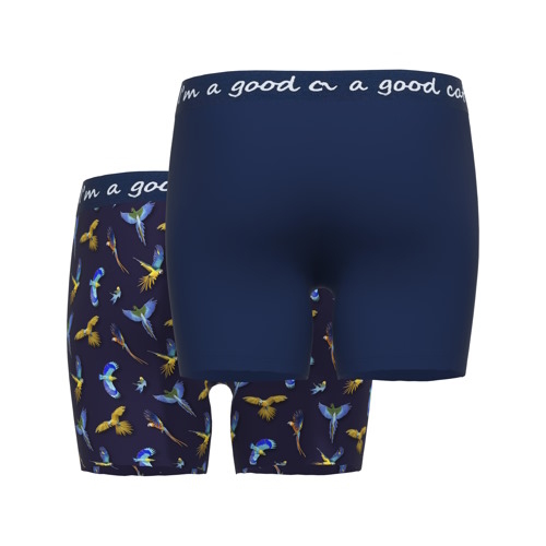 A Fish Named Fred Parrot marine blauw/print boxershort