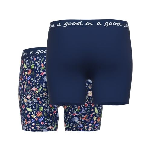 A Fish Named Fred Flamingo marine blauw/print boxershort