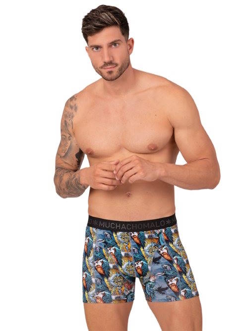 Muchachomalo Myth Norway blauw/print boxershort