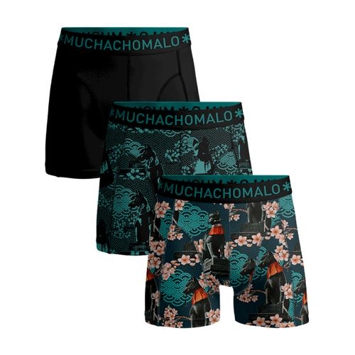 Muchachomalo InariFox zwart/blauw jongens boxershort