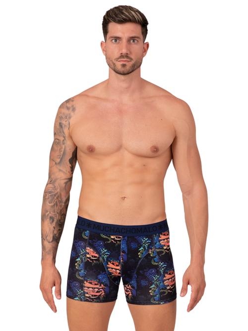 Muchachomalo Ship blauw/print modal boxershort