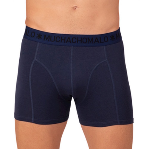Muchachomalo Basic marine blauw modal boxershort