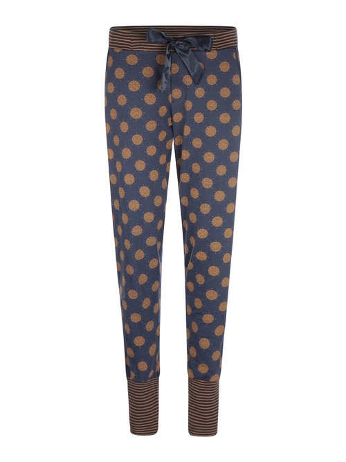 Charlie Choe Wandering Nights marine blauw/print pyjamabroek
