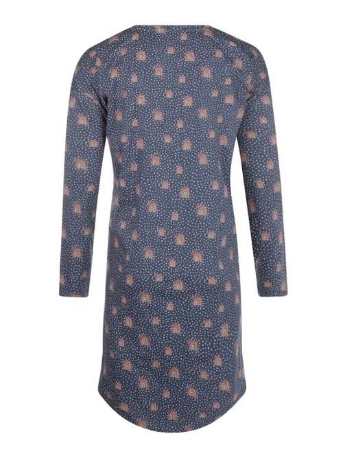 Charlie Choe Wandering Nights marine blauw/print nachthemd