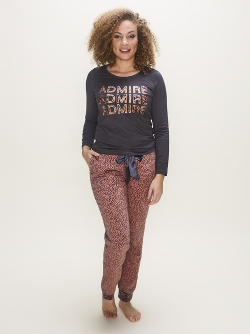 Charlie Choe Wild Nights antique rose pyjamabroek